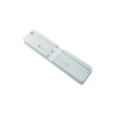 ISO Certified In-house Design Matte Texture White PS Blister Tray para lápis de sobrancelha