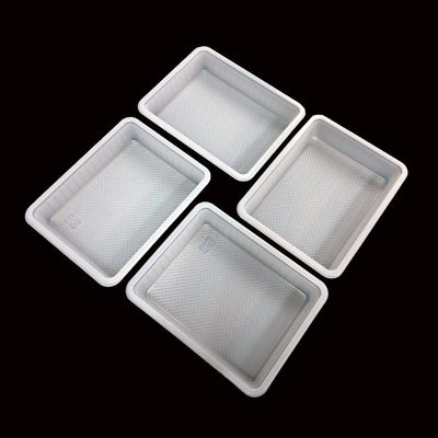 Nature White PP Blister Tray para bolo de arroz de padaria Embalagem personalizável de microondas