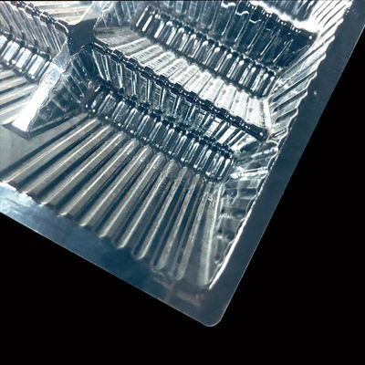 Materiais recicláveis Característica de bandeja de bolhas PET transparente personalizada para confeitaria
