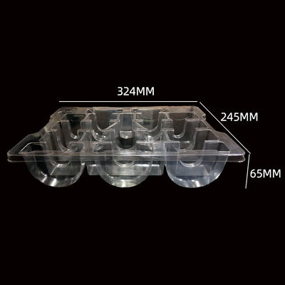 Caixa de bolhas de PET transparente para componentes de material de embalagem de plástico reciclável