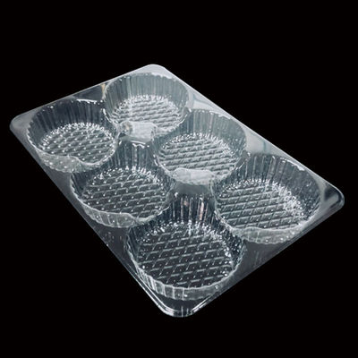 Classe Alimentar Transparente PET Blister Insert Tray para Mochi Pastelaria Bolos Muffins Padaria
