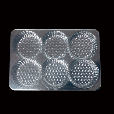 Classe Alimentar Transparente PET Blister Insert Tray para Mochi Pastelaria Bolos Muffins Padaria