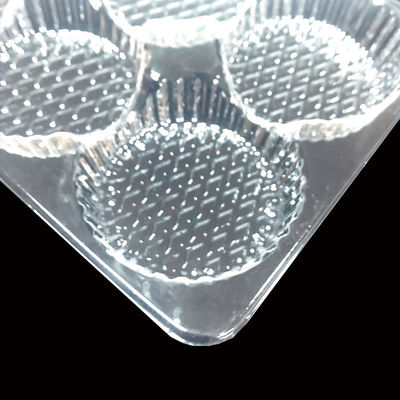 Classe Alimentar Transparente PET Blister Insert Tray para Mochi Pastelaria Bolos Muffins Padaria