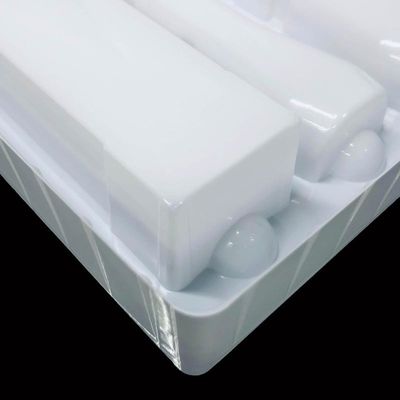 Kit de cuidados com a pele inserir bandeja branco PS embalagem de plástico bolha moldado bandeja para cosméticos conjunto