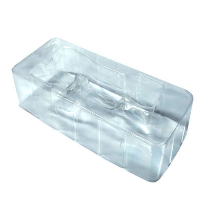 Tela de inserção de bolhas de PET transparente personalizada para ferramentas de maquiagem de frasco de pó de unhas de cromo