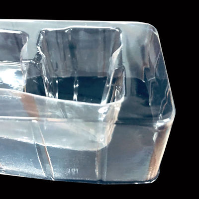 Tela de inserção de bolhas de PET transparente personalizada para ferramentas de maquiagem de frasco de pó de unhas de cromo