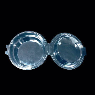 Encomenda personalizada aceita PET transparente concha de plástico com dobradiças embalado em bolhas