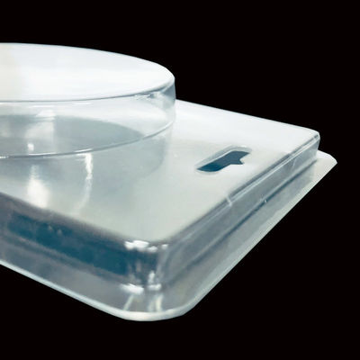 Embalagem de plástico PET transparente com dobradiças Blister de carapaça para unhas falsas ISO9001 aprovado