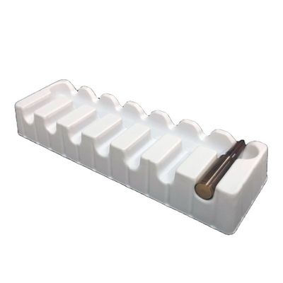 Embalagem de plástico semi- fechada Caixa de inserção de bolhas de PET branco para ampolas