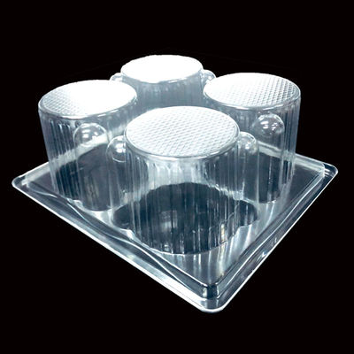 Grade 4 de alimentos Caixas de plástico de embalagem para cupcakes descartáveis Muffins Tipo de plástico PET