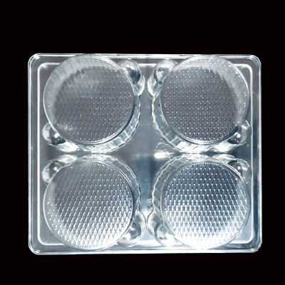 Grade 4 de alimentos Caixas de plástico de embalagem para cupcakes descartáveis Muffins Tipo de plástico PET