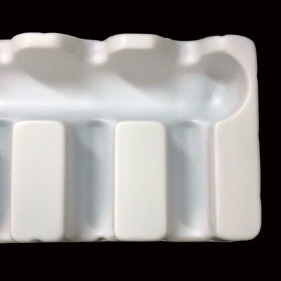 Embalagem de plástico semi- fechada Caixa de inserção de bolhas de PET branco para ampolas