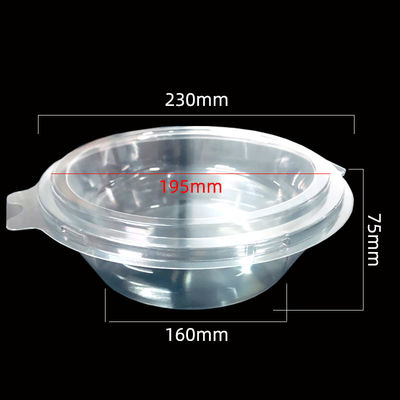 Dimensão personalizada Blister Clear PET Clamshell para Air Fryer Papel Alumínio Foil Bowls