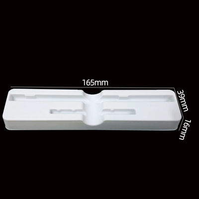 ISO Certified In-house Design Matte Texture White PS Blister Tray para lápis de sobrancelha
