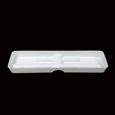 ISO Certified In-house Design Matte Texture White PS Blister Tray para lápis de sobrancelha