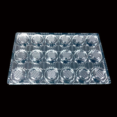 Encomenda personalizada aceita SH-0263 PET Clear Vacuum Forming Molded Tray para bebida blanda chá Boba
