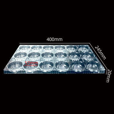 Encomenda personalizada aceita SH-0263 PET Clear Vacuum Forming Molded Tray para bebida blanda chá Boba