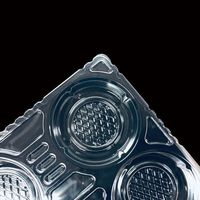 Encomenda personalizada aceita SH-0263 PET Clear Vacuum Forming Molded Tray para bebida blanda chá Boba