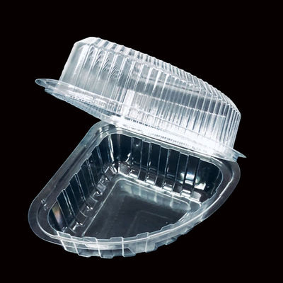 Caixa de plástico de quarto redondo personalizada para bolos de queijo Cheeseburgers Clear PET Clamshell