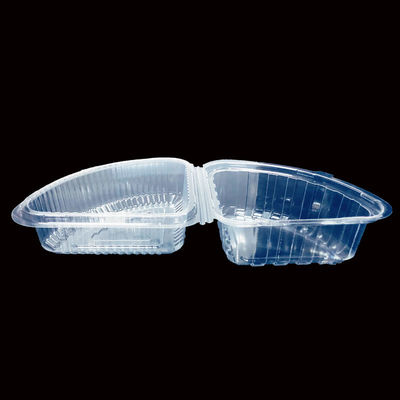 Caixa de plástico de quarto redondo personalizada para bolos de queijo Cheeseburgers Clear PET Clamshell