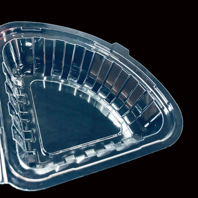 Caixa de plástico de quarto redondo personalizada para bolos de queijo Cheeseburgers Clear PET Clamshell