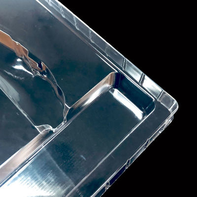 Embalagem de plástico PET transparente, bandeja de bolhas descartável personalizada para facas dobráveis