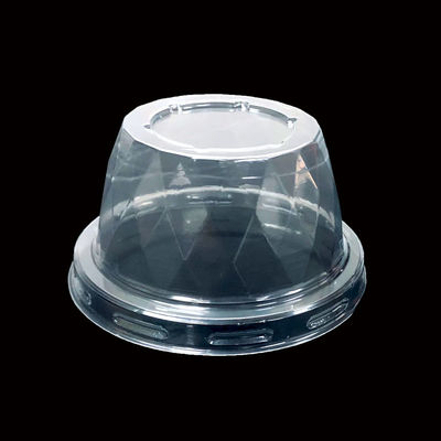 Topa de bolha PET transparente para café Boba Leite Chá Iogurte Forma de cristal personalizável