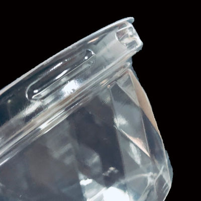 Topa de bolha PET transparente para café Boba Leite Chá Iogurte Forma de cristal personalizável