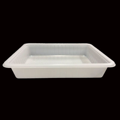 Nature White PP Blister Tray para bolo de arroz de padaria Embalagem personalizável de microondas