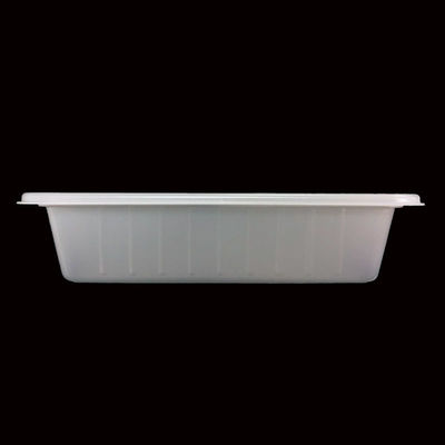 Nature White PP Blister Tray para bolo de arroz de padaria Embalagem personalizável de microondas