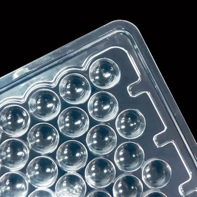 Classe 100 Caixa de bolhas PET transparente Caixa moldada para lentes de contacto e peças ópticas