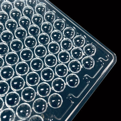Classe 100 Caixa de bolhas PET transparente Caixa moldada para lentes de contacto e peças ópticas