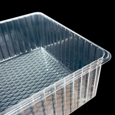 Caixas de plástico PET transparentes Blister Tray para pão Padaria Muffin Salada de bolo personalizado