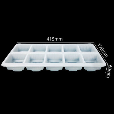 Área de produção de 39000m2 Custom Oito secções bandeja de bolhas de PP para mini bolo cupcake