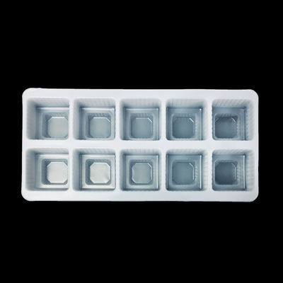 Área de produção de 39000m2 Custom Oito secções bandeja de bolhas de PP para mini bolo cupcake
