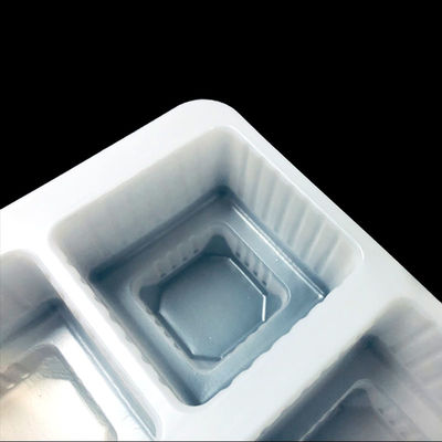 Área de produção de 39000m2 Custom Oito secções bandeja de bolhas de PP para mini bolo cupcake