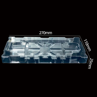 Embalagem em bolhas de plástico PET transparente moldado para peças eletrônicas