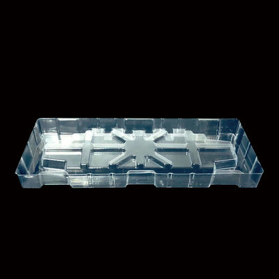 Embalagem em bolhas de plástico PET transparente moldado para peças eletrônicas