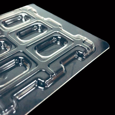 Caixa de bolhas PET transparente empilhável e personalizada para embalagens de componentes eletrônicos
