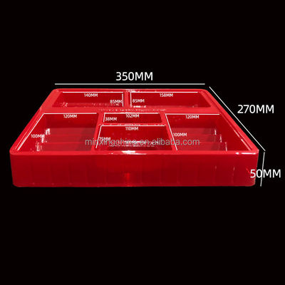 Matt Lamination PET Food Container Blister Packaging Tray para Biscoito Biscoito Cracker