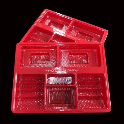 Matt Lamination PET Food Container Blister Packaging Tray para Biscoito Biscoito Cracker