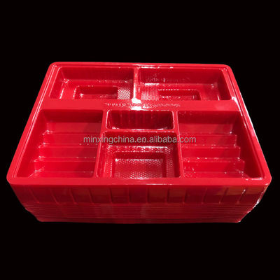 Matt Lamination PET Food Container Blister Packaging Tray para Biscoito Biscoito Cracker
