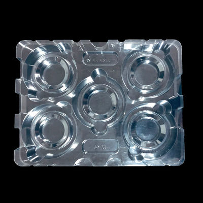 Taça de PET transparente e empilhável personalizada para componentes de semicondutores de hardware