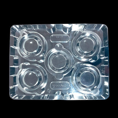 Taça de PET transparente e empilhável personalizada para componentes de semicondutores de hardware