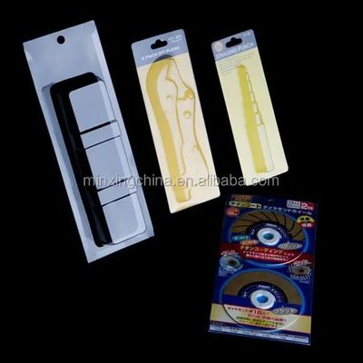 PET/PVC/PS/PP Embalagem em bolhas de cartão de papel deslizante triplo dobrável personalizado para moedas
