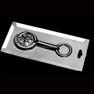 PET/PVC/PS/PP Embalagem em bolhas de cartão de papel deslizante triplo dobrável personalizado para moedas