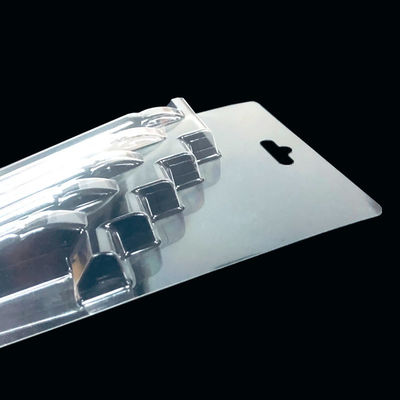 ISO9001 ISO14001 Embalagens em bolhas de PET transparente e selante para produtos de cuidados pessoais