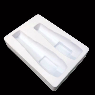 Caixa de PVC branco personalizada MOQ 10000 PCs para embalagem personalizada de conjunto de cuidados com a pele